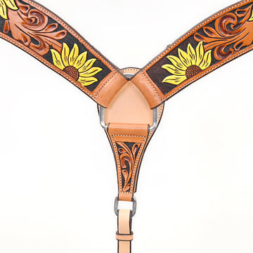Western leather Breast Collar